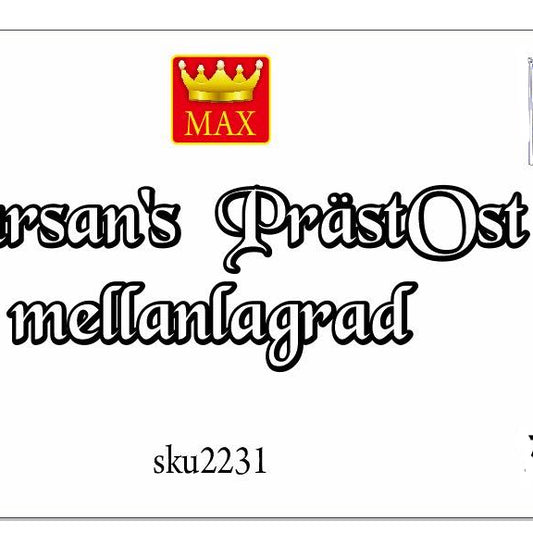 PrästOst mellanlagrad ca 600g ย้อนกลับไปในเดือนตุลาคม